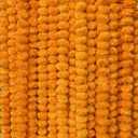 5 PC - 5 feet Marigold Garland |Indian/American Wedding Party Mantle Decoration, Faux Garlands Wedding Garland, Diwali Decoration, Spring Bush Floral! (Golden Yellow (Light Orange))