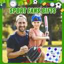 HAPPYPOP Birthday Gift for Boys - Kids Soccer Basketball Baseball Hockey Socks with Cards (XXL)