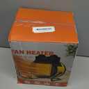 Outdoor Heaters for Patio, Outdoor Heater with Overheat Protection, 3S Fast Heating Portable 1500W Electric Garage Heater, Portable Patio Heaters for Space, Greenhouse (Yellow)