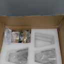 MWZ Gold Pendant Light 3 Pack,Brass Pendant Lights Kitchen Island, Dining Room Lamp Fixtures Over Table with Clear Glass Shade, Modern Mini Chandeliers,Adjustable Cord Hanging Lighting for Sink