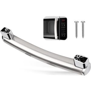 WB15X21101 Microwave Door Handle for GE, Upgraded ABS Plastic Microwave Handle Replacement General Electric Microwave Parts Fit JNM3163RJ3SS, PSA9120SF1SS, PVM9179DF3BB