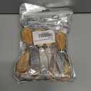 2 x Cheese Knife with Wooden Handle - Stainless Steel Blade for Hard & Soft Cheese, Ergonomic Grip for Charcuterie Board,Ideal Kitchen Gadget & Christmas Gift