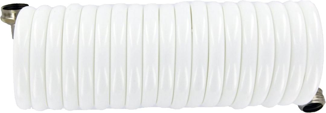 SpringHose PUW615B9-M-11S-AMZ Light Polyurethane Drinking Water Safe Marine/RV Recoil Hose, White, 3/8-Inch by 15-Foot