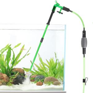 AQQA Aquarium Siphon Gravel Vacuum Fish Tank Cleaner kit,Stress Ball Python Water Changer,Extendable Length and Fixed On Fish Tank,Manually Water Changer Wash Sand L