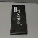 Tastion Solid Color Necktie and Pocket Square with Tie Clip Sets for men, Sky Blue