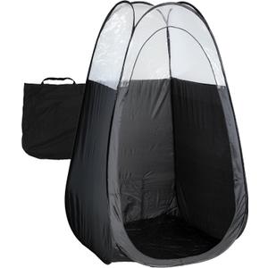 Naked Sun Black Spray Tan Tent - Pop Up Portable Professional Self Tanning Booth with Carry Bag Waterproof Floor and Extraction Fan Opening - Sunless Spray Tan Backdrop