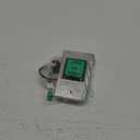 Push to Exit Button, Briidea Indoor Green Square Request to Exit Button with Green LED Square, Made of Stainless Steel, Sturdy & Durable