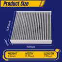 CF10285 CP285 Cabin Air Filter Fit for Toyota Camry Corolla Rav4 SIENNA Highlander for Lexus NX200T NX300 ES350 RX350 RX450H, Cabin Filter Replacement with Activated Carbon, 2 Pack
