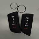 2pcs Compatible with Acura Integra MDX RDX TLX with Engine Hold Key Fob Cover Case Key Chain Smart 5 Buttons Protector Keyless Remote Holder