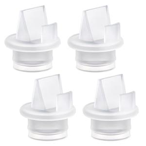 4pcs Duckbill Valve Replacement for Spectra S1/S2/9 Pumps, Silicone Breast Milk Pump Replacement Parts Breastfeeding Accessories for Comfort Electric Breast Pump