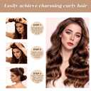 Heatless Curls Overnight Set - 8PCS Jumbo Velvet Hair Rollers to Sleep In, Soft Flexi Rods for No Damage Curls and Waves