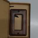 North American Walnut Switchplates and Outlet Covers Decorative Solid Wood Light Switch Cover for Stylish Dcor (Single Decorator)