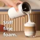 PHILIPS Baristina Milk Frother, Hot & Cold Foam, Natural White