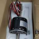 D1092 RV AC Fan Motor for Coleman Mach Air Conditioner Motor Rep 1468-3068 1468-3069 7184-0156 Y6L457D01L 7184-0432 7855MVA-A11U 1468A306 1468A3069 1/3HP 250W 115V 1675 RPM AC Fan Motor w/Capacitor