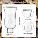 2 Pcs 1 5/8 Inch x 6.5 Inch Clear Hurricane Lamp Shade