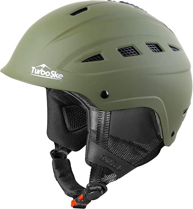 Ski Helmet, Snowboard Helmet, Snow Sports Helmet, Audio Compatible for Men Women and Youth (M (21.75"-23.25"), Matte Olive)