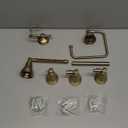 Delta Mylan 4-Piece Bathroom Set Champagne Bronze 18" Towel Rack, Toilet Paper Holder, Hand Towel Holder, Hook| Bathroom Accessory Set Towel Holder 4-Piece Hardware MYN64-CZ