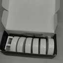 Puck Lights with Remote Control, Battery Operated Wireless Under Cabinet Lighting, Stick on Tap Push Lights for Kitchen, Shelf, 6 Pack - White