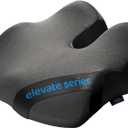 Everlasting Comfort Elevate Series Doctor Recommended Memory Foam Seat Cushion for Office Chairs & Car - Ergonomic Desk Accessories - Cushions for Tailbone Pain Relief (Charcoal Black, Large) (Standard)