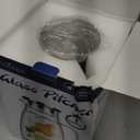 1 Gallon 128oz Glass Pitcher, Water Pitcher with Lid and Spout, Glass Carafe for Hot/Cold Drink, Water Jug for Iced Tea, Coffee, Juice, Milk, Beverage (Extra-Wide Mouth)