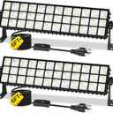YQNLIFA 2Pack 100W Shop Light, 14000LM 6000K Daylight White Super Brighter LED Shop Light, IP66 Waterproof Garage Lighting with 1.8M/6FT Cord, Bay Light for Workshop Yard Garage Warehouses