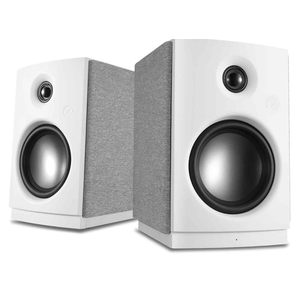 HiVi-Swans OS-10 Powered Bookshelf Speakers, Bluetooth 5.0 Active Computer Bookshelf Speakers - 4'' Dynamic Woofer,HiFi Stereo Speakers 62w RMS with Touch Control for PC/Phone/TV - White