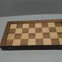 20" Extra Large Folding Chess Set - Walnut Wood Board & Weighted PVC Pieces - Portable Tournament Game for Adults, Travel, Gifts (Perfect for Beginners & Adults)