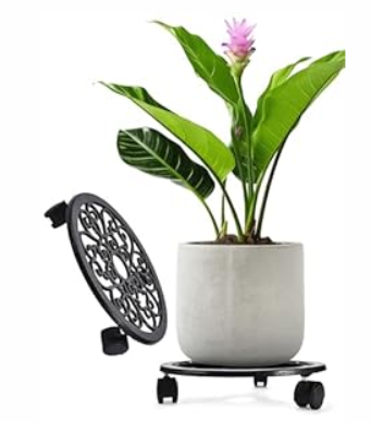 2WAYZ Plant Hanger Bracket for Outdoor - Heavy Duty Hanging Plant Hooks - Forged Wrought Iron Flower Pot Hangers - Black Hanging Hooks for Bird Feeders, Planters, Lanterns - Set of 4