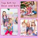 2 x Poke Art Kits for Girls, Arts and Crafts for Kids 4-8, DIY Creative Activity Toys, Birthday Gifts for Girls 4 5 6 7 8 9 10 (red)