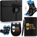 6 Pcs Nurses Gifts for Men Male Nurse Nursing Appreciation Gifts 12 oz Stainless Steel Cup Socks Keychain Pen Notebook Box for Male Doctor Medical Assistants Practitioner Nursing