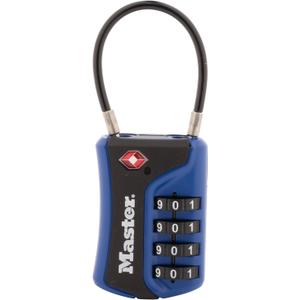 Master Lock 4697D Set Your Own Combination TSA Approved Luggage Lock, 1 Pack, Colors may vary
