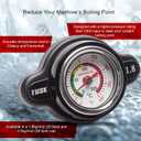 Tusk High Pressure Radiator Cap with Temperature Gauge 1.8 Bar Compatible with Honda CRF450R 2002-2026/CRF250R 2004-2026 Compatible with Yamaha YZ450F 2003-2025/YZ250 1982-2026