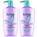 L'Oreal Paris Elvive Hyaluron + Pure Shampoo and Conditioner Set, Clarifying Shampoo and Rehydrating Conditioner with Salicylic Acid and Hyaluronic Acid, 56 Fl Oz Set