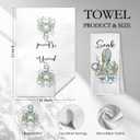 Coastal Beach Octopus Hand Towels for Bathroom Set of 4, Ocean Marine Octopus Relax Breathe Soak Unwind Decorative Hand Towels for Gym Yoga Spa Bathroom Kitchen Decor, 16x24 Inch