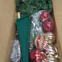 3 Ft Premium Green Christmas Tree Dual Color Change Timer 12 Modes DIY 50 Colored & Warm White Lights 15 Ball Ornaments Star Battery Operated Small Artificial Full Xmas Tree Table Indoor Holiday Decor