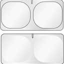 Foldable Windshield Sun Shade Both Sides Can Block UV 5-Layer 240T Reflective UV/Heat Shield Blocks Rays, Universal Fit for Cars, SUVs, Trucks (M)