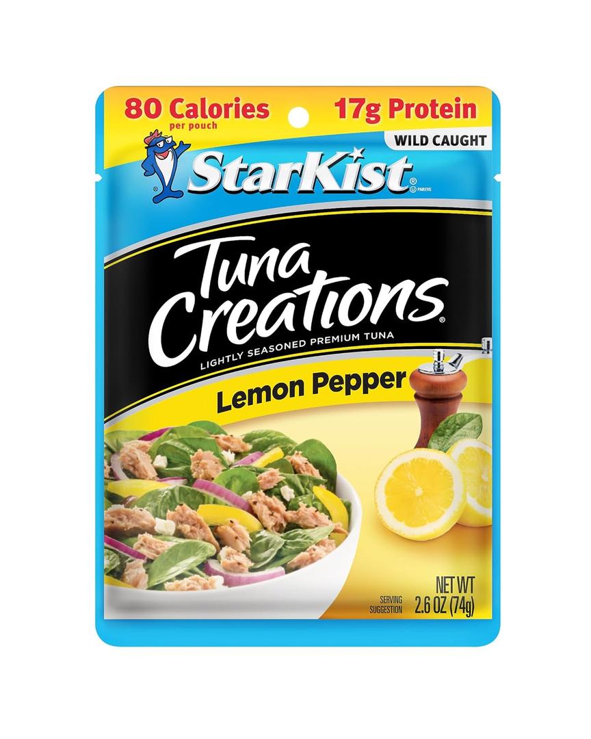 StarKist Tuna Creations Lemon Pepper, 2.6 Oz, Pack of 24 (EXP: 10/31/2028)