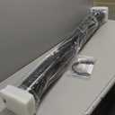 Touri Upgraded RV Adjustable EZ Hose Carrier TR5094BK with Door Cap and Mounting Screws, 50''-94'', Black, 3 Mounting Tabs Included