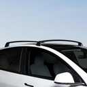 2020-2026 Cross Bars for Tesla Model Y Juniper Roof Rack, Aluminum Cargo Carrier with Quiet Anti-Noise Design for Kayak Bike Ski, Matte Black Rooftop Bars, Not for Tesla S 3 X