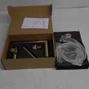 PHASAT Bathtub Faucet Brushed Gold,Tub Filler Faucet Deck Mounted,Solid Brass Tub Faucet 3 Holes Single Handle With Handheld Shower,PU5J09