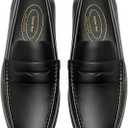 Journey West Mens Dress Shoes Slip on Penny Loafers for Men (US 8.5, Black)
