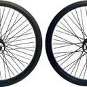 20" x 1.85" Heavy Duty Bike Rim Wheel Set, 12 Gauge 48 Spokes Wheelset, Double Wall Aluminum Alloy Bicycle Wheels Rims (Front & Rear) Disc Brake