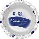 150 Counts 12 oz Paper Bowls, Heavy Duty Soak Proof Paper Bowls, Microwave Safe, Disposable Bowls Bulk for Breakfast, Lunch, and Dinner Meals