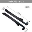 IHOTDER 2PCS Car Seat Gap Filler - Car Seat Gap Filler Organizer for Holding Phone,Key,Purse - Universal Car Gap Filler Fits Car Truck SUV Car Interior Accessories (Black/2PCS)