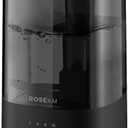 ROSEKM Humidifiers for Bedroom, 2.0L Cool Mist Humidifier for Home Plant and Baby Nursery, Quiet Ultrasonic Humidifier with 360 Nozzle, Auto Shut-Off, Filterless, Black