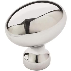 Amerock | Cabinet Knob | Polished Chrome | 1-3/8 inch (35 mm) Length | Vaile | 10 Pack | Drawer Knob | Cabinet Hardware