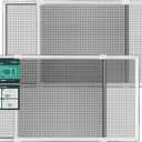 Paramondo Expandable Window Screen, Horizontal (15" H x 21.6" - 40" W, 2 Pack) Adjustable Window Screens, Replacement Window Screens for House Windows