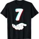 Funny 67 Six Seven Meme Couple Matching Halloween Costume T-Shirt XS