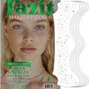 Fazit Green Speckles - Glitter Freckle Makeup Patches - Shimmering Faux Freckles & Body Glitter - Waterproof, Long-Lasting Instant Glamour for Festivals & Parties - 6 Temporary Patches Per Pack