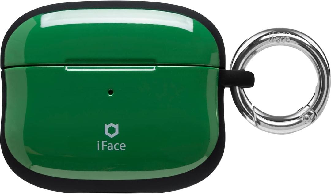 iFace First Class Case [Compatible with AirPods Pro]  Cute Shockproof Hybrid Dual Layer [Hard Cover + Bumper] Keychain Protective Case [Drop Tested]  Green
